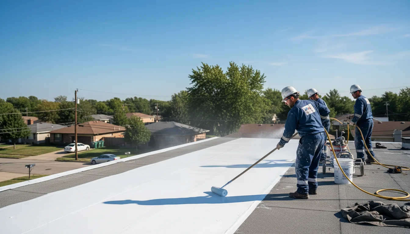 Commercial roof coating in Wilburton, OK near me